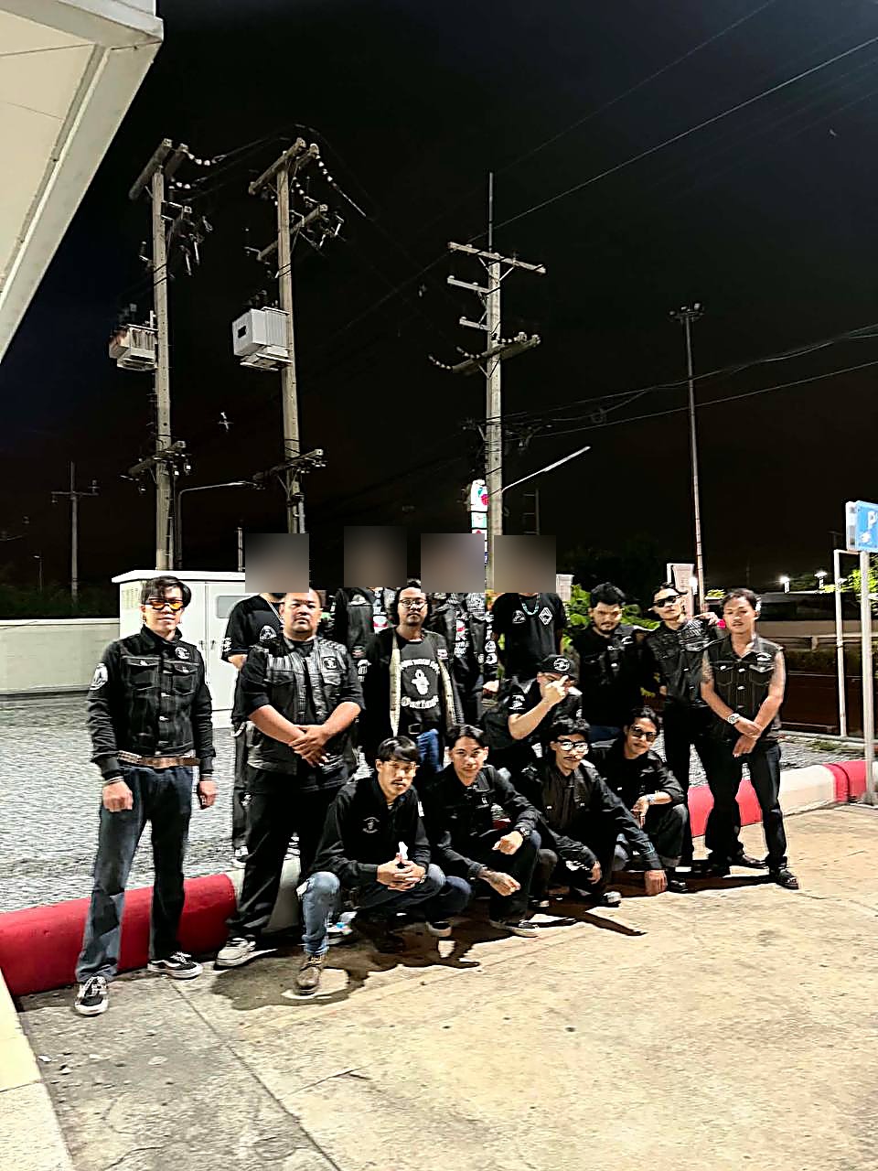 The brothers of Outlaws MC Bangkok together.