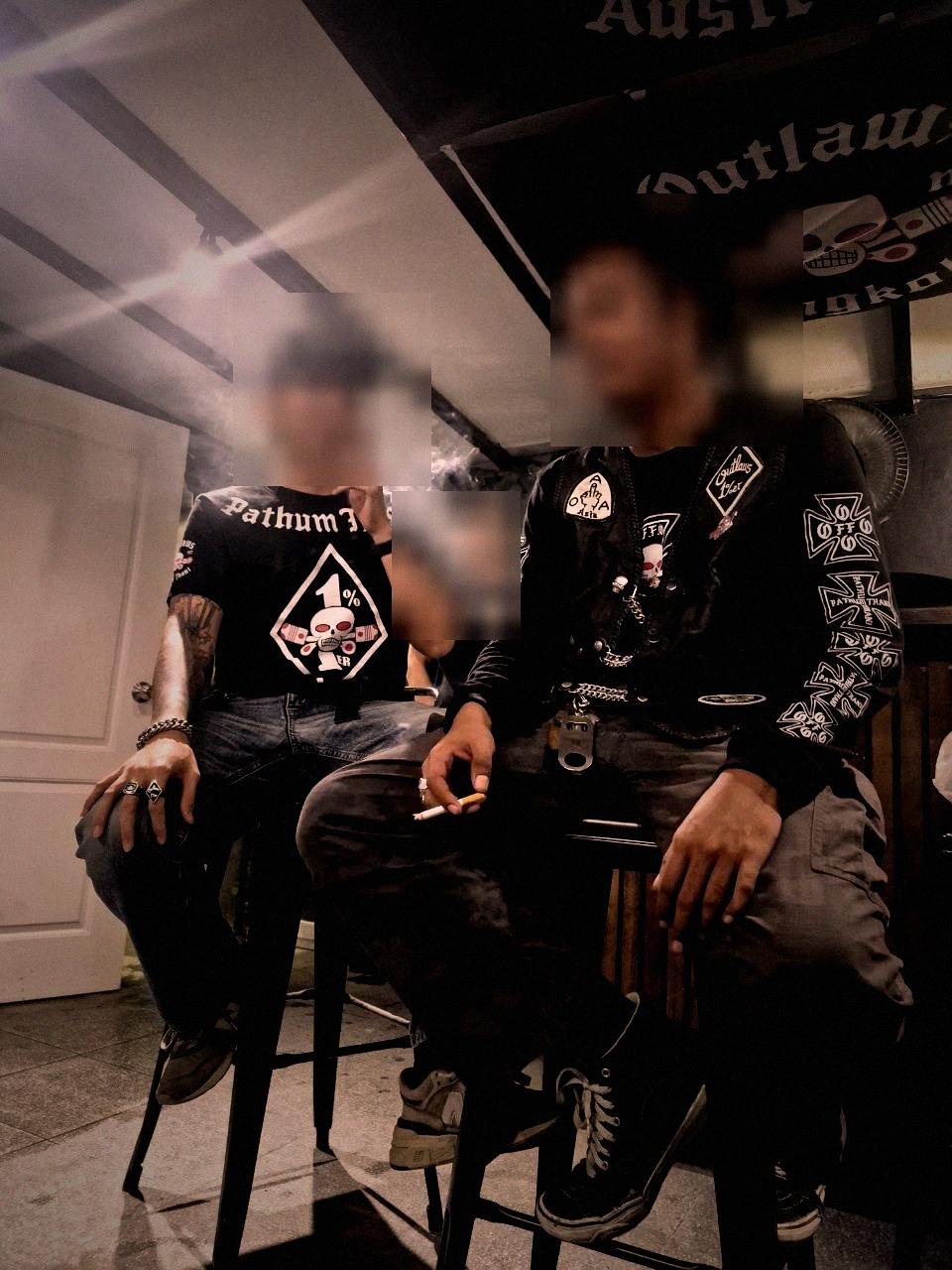 High 1%er and Smoker 1%er from Outlaws MC Bangkok.