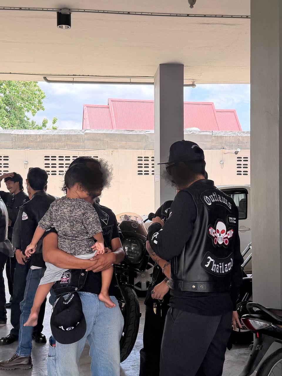 Smoker 1%er and High 1%er during the Outlaws MC Thailand Family Run.