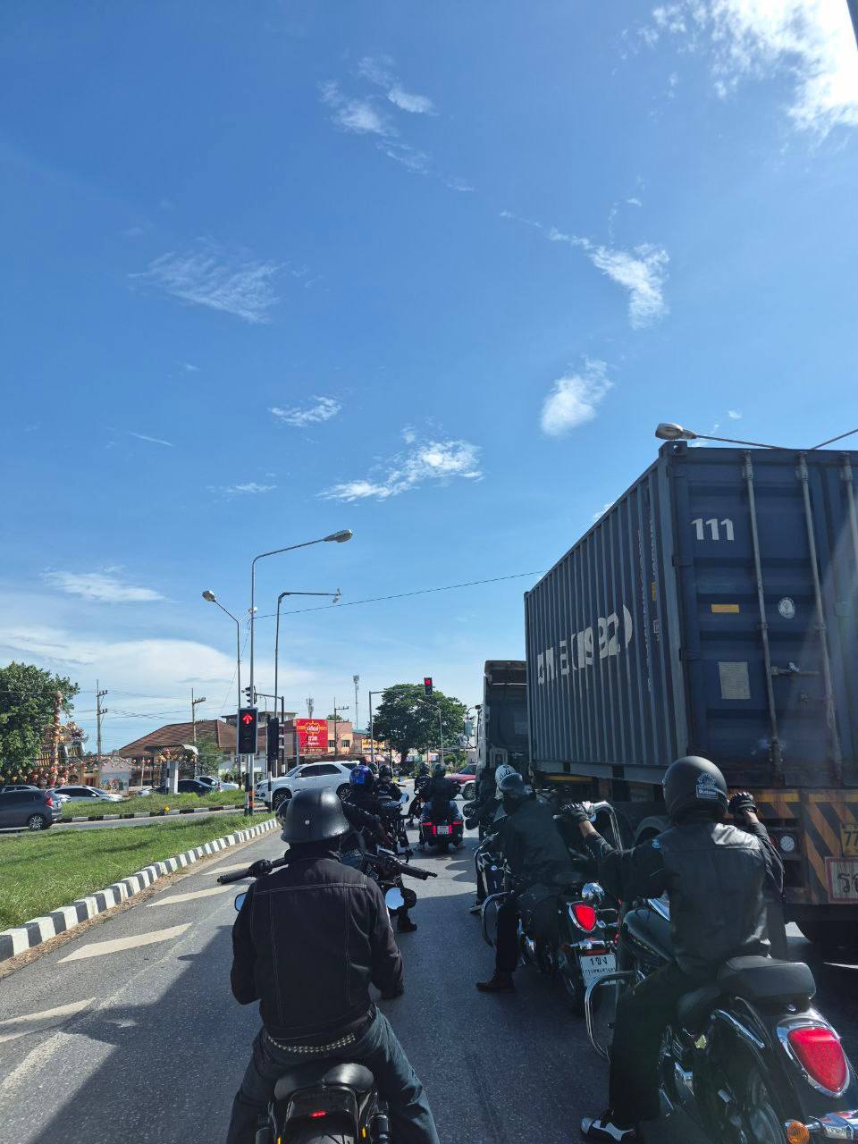 Together on the road.